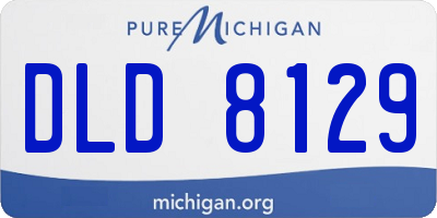 MI license plate DLD8129