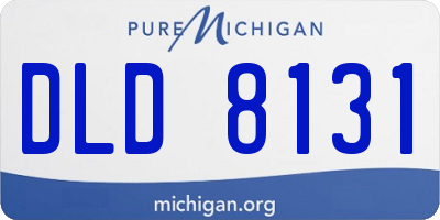 MI license plate DLD8131