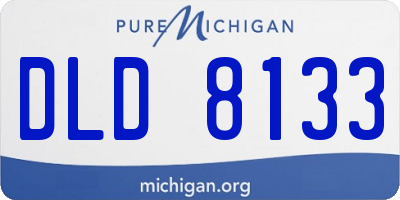 MI license plate DLD8133