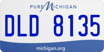 MI license plate DLD8135