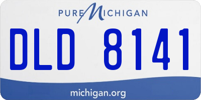 MI license plate DLD8141