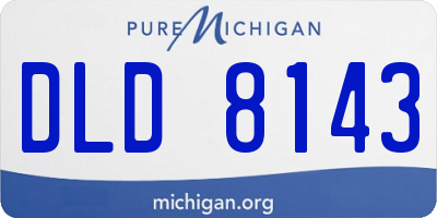 MI license plate DLD8143