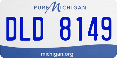 MI license plate DLD8149