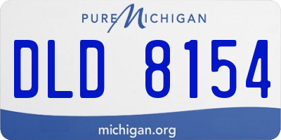 MI license plate DLD8154