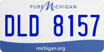 MI license plate DLD8157