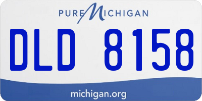MI license plate DLD8158