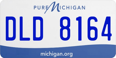 MI license plate DLD8164