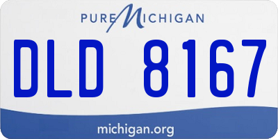 MI license plate DLD8167