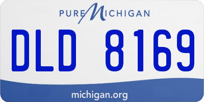 MI license plate DLD8169