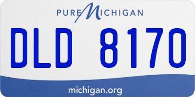 MI license plate DLD8170