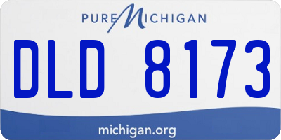 MI license plate DLD8173