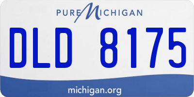 MI license plate DLD8175