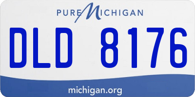 MI license plate DLD8176