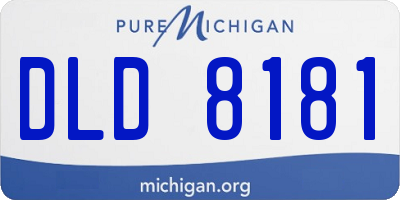 MI license plate DLD8181