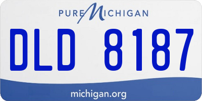 MI license plate DLD8187