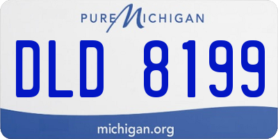 MI license plate DLD8199