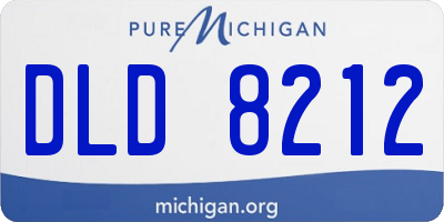 MI license plate DLD8212