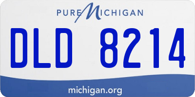 MI license plate DLD8214