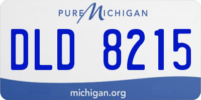 MI license plate DLD8215