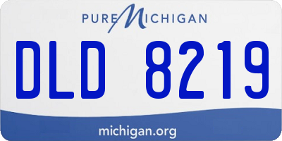 MI license plate DLD8219