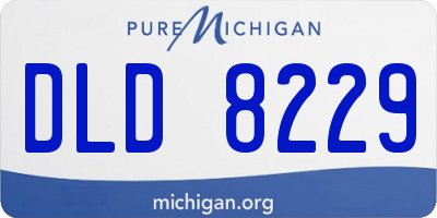 MI license plate DLD8229