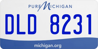 MI license plate DLD8231