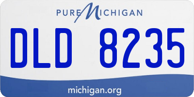 MI license plate DLD8235