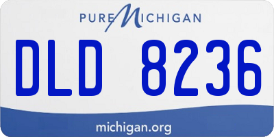 MI license plate DLD8236