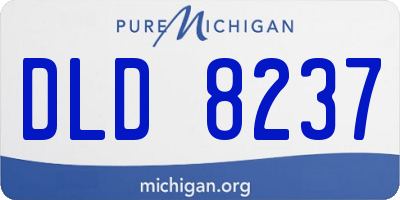 MI license plate DLD8237
