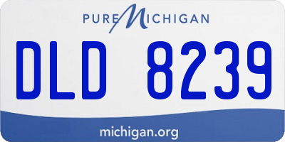 MI license plate DLD8239