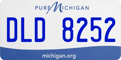 MI license plate DLD8252