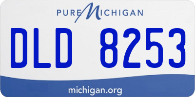 MI license plate DLD8253
