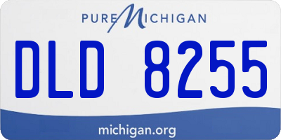 MI license plate DLD8255