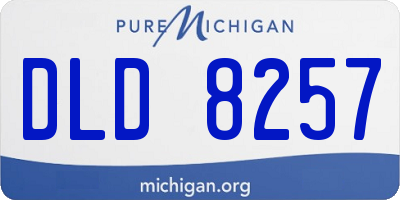 MI license plate DLD8257
