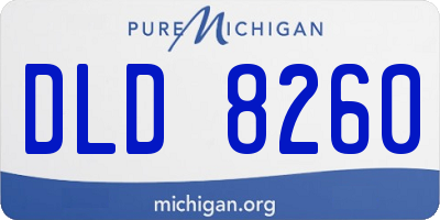 MI license plate DLD8260