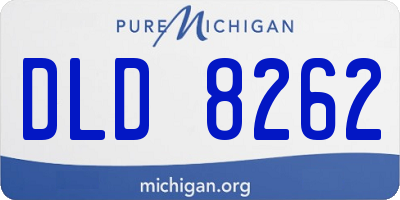 MI license plate DLD8262