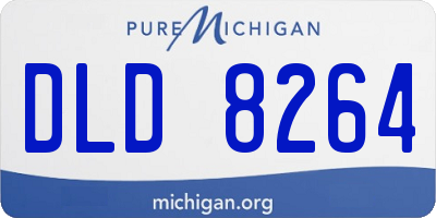 MI license plate DLD8264