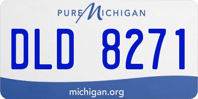 MI license plate DLD8271