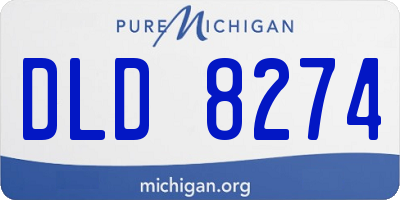 MI license plate DLD8274