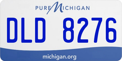 MI license plate DLD8276