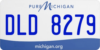 MI license plate DLD8279