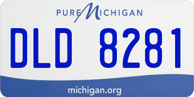 MI license plate DLD8281