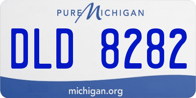 MI license plate DLD8282