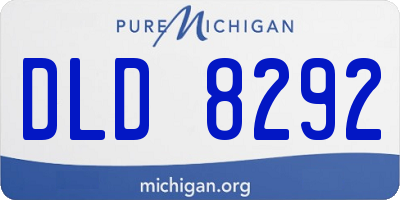 MI license plate DLD8292