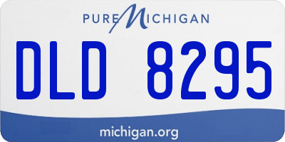 MI license plate DLD8295