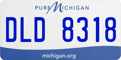MI license plate DLD8318