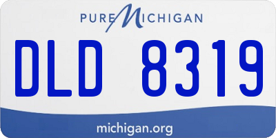 MI license plate DLD8319