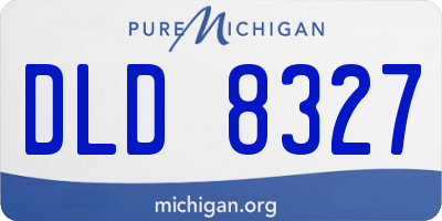 MI license plate DLD8327