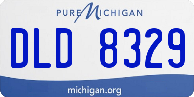 MI license plate DLD8329