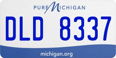 MI license plate DLD8337